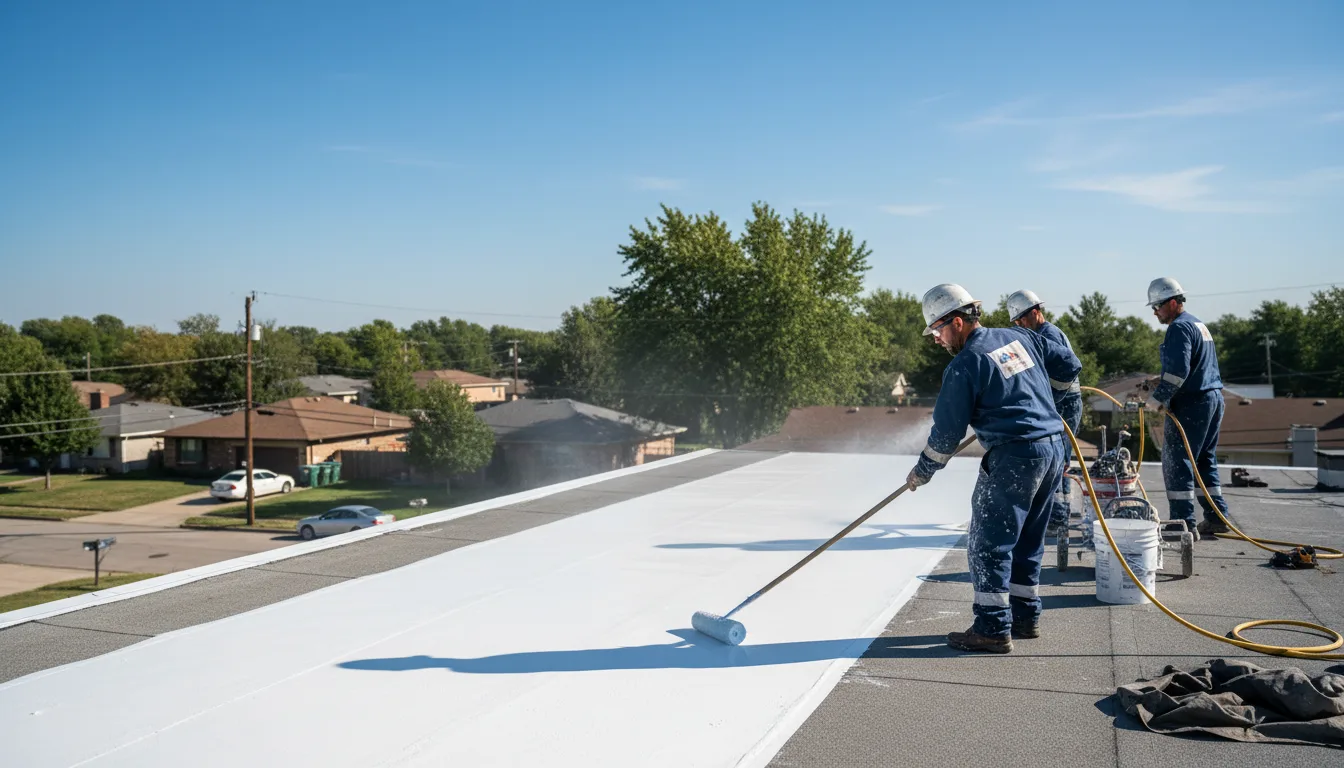 Commercial roof coating in Frost, TX near me
